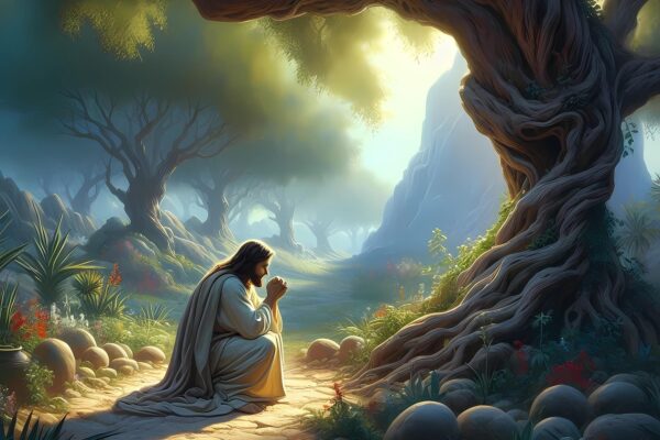 Jesus surrender at tree