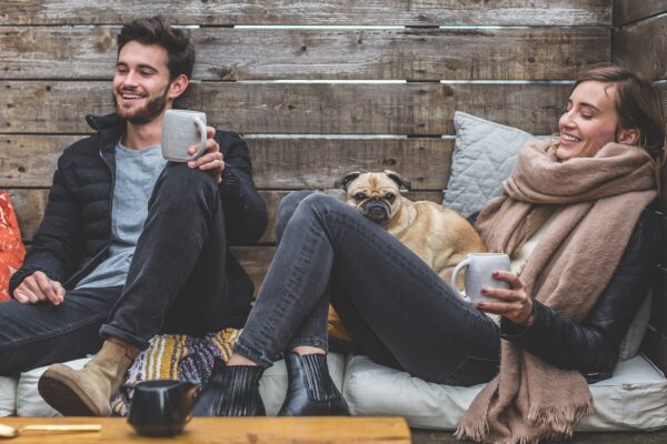 people sitting down together