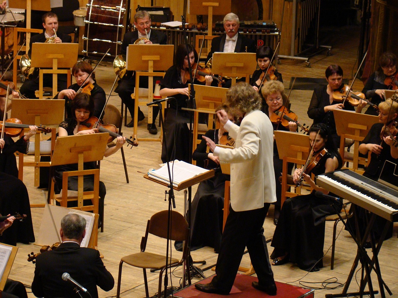 orchestra playing together