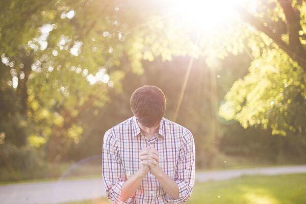 person praying