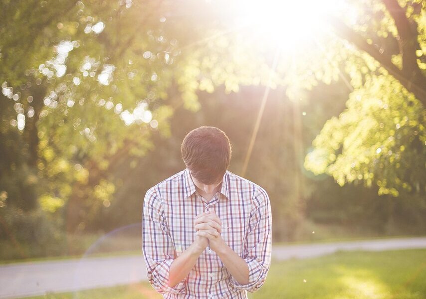 person praying
