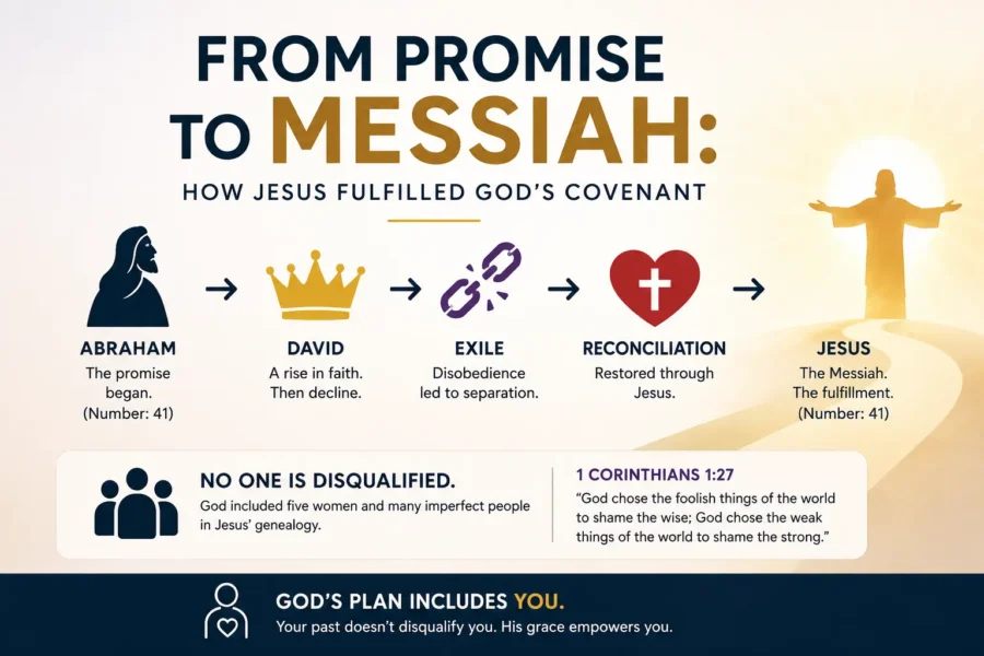 flow diagram of Jesus fulfilling promise