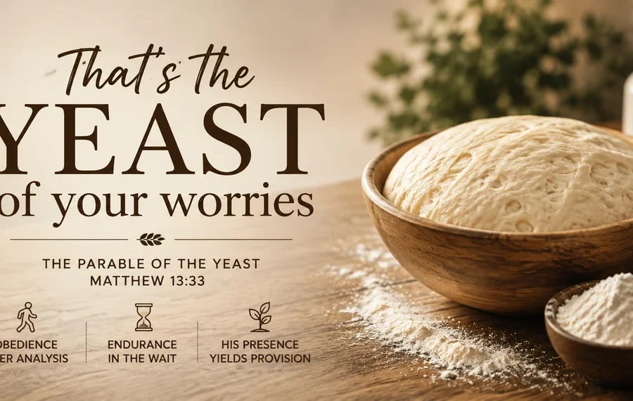 Bowl of rising bread dough illustrating the Yeast Parable in Matthew 13:33